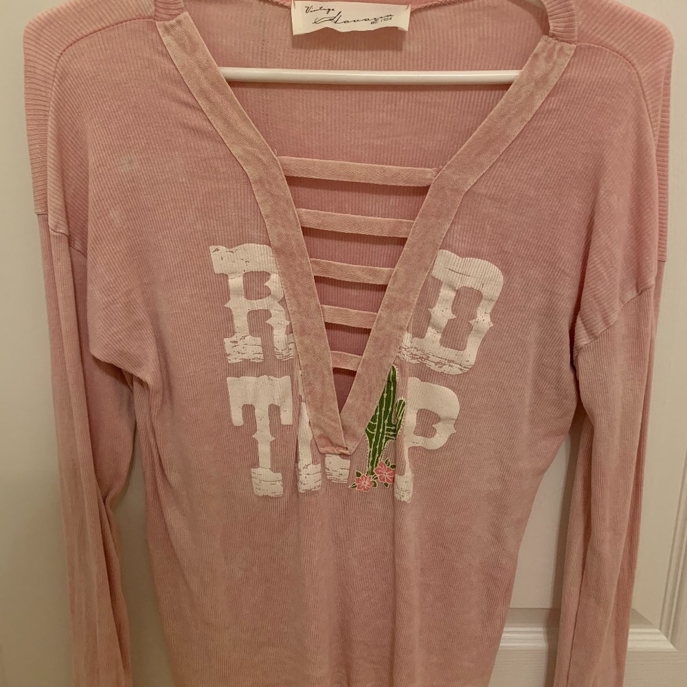 Pink graphic long sleeve